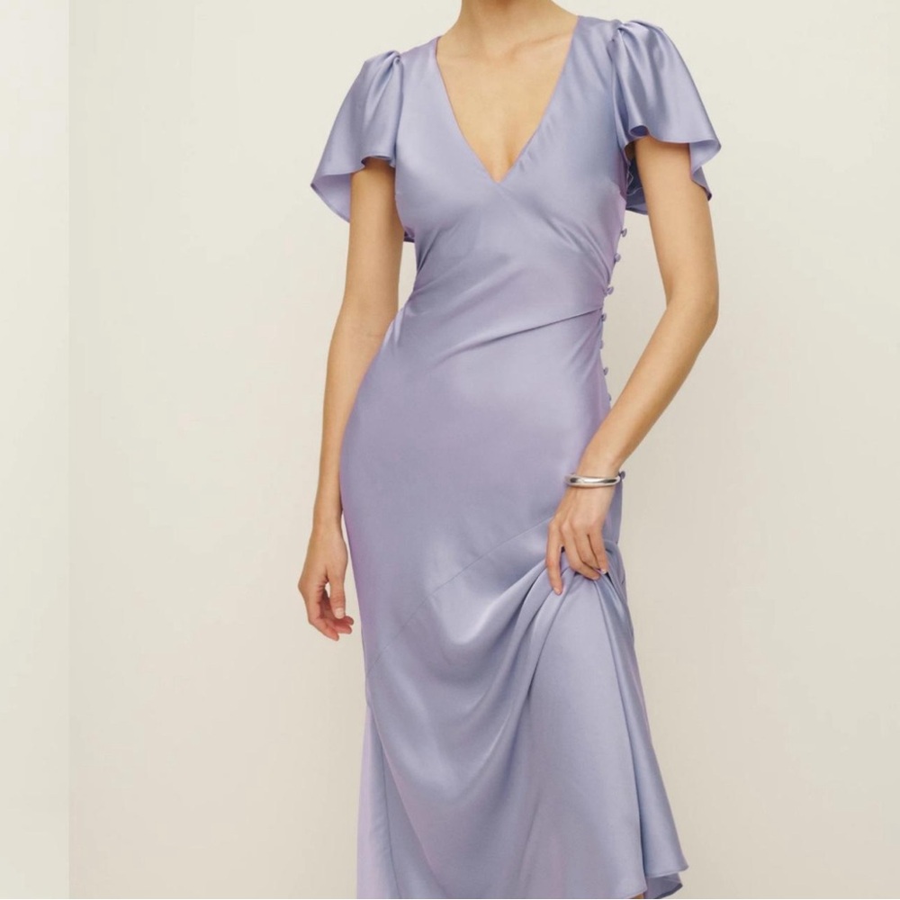 Reformation vida satin dress